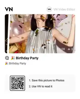 happy birthday VN code