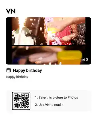 Vn Template Qr Code for Birthday