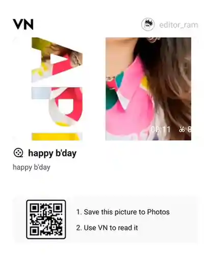 trending birthday VN template