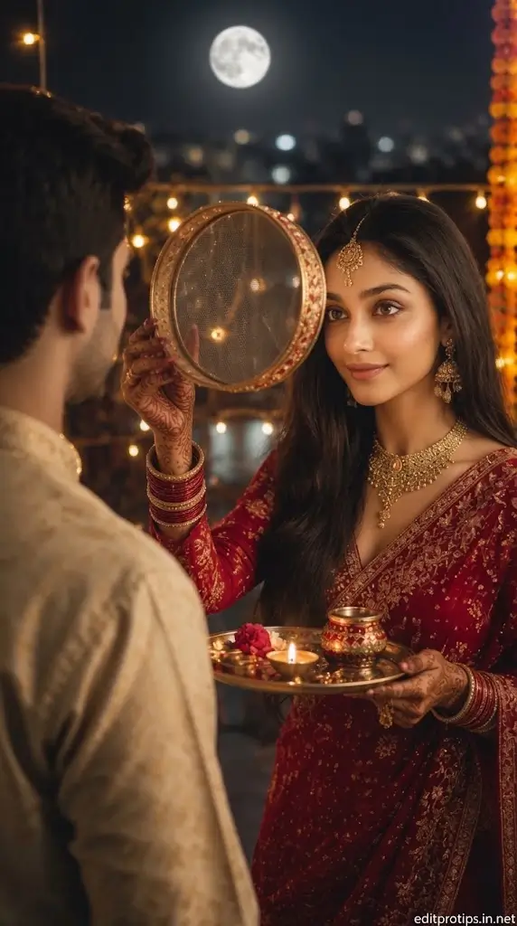 Karwa Chauth AI Photo Editing Prompt for Women