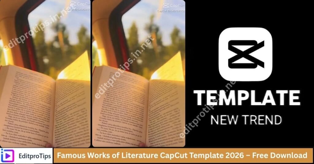 Famous Works of Literature CapCut Template 2026 – Free Download