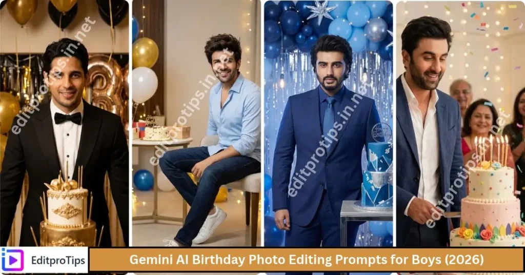 Gemini AI Birthday Photo Editing Prompts for Boys (2026)