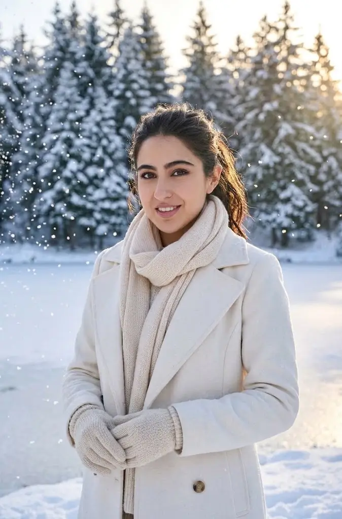 Winter Wonderland Girl Portrait Prompt