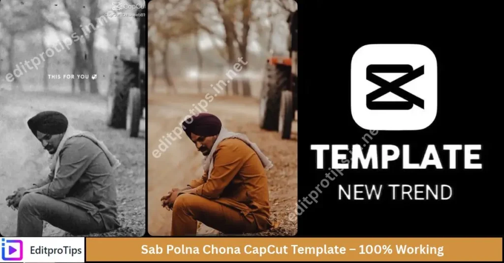 Sab Polna Chona CapCut Template – 100% Working