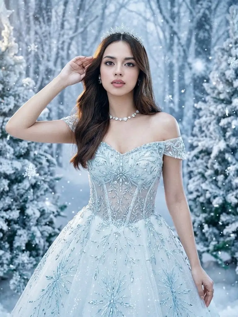 Snow Queen Christmas Photo Prompt